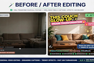 edit viral reels for furniture stores