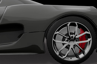 design a realistic custom concept car in 3d from your vision