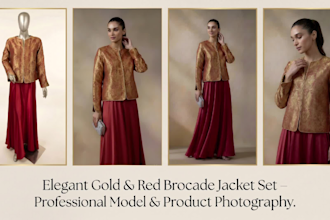 convert mannequin dress into fashion model photos