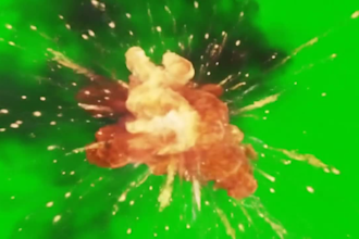 create realistic smoke fire explosion vfx on green screen