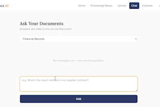 build custom ai chatbot and document assistant for businesses