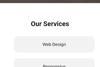 create a modern and  responsive portfolio website