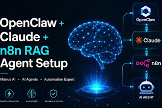 setup open claw open claw tutorial setup n8n rag agent setup fix manus ai claude