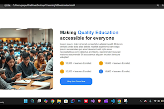 create a responsive HTML CSS website