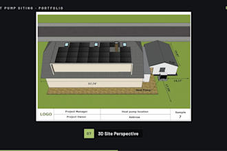create heat pump location plan for permit application