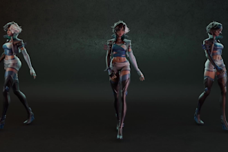 create realistic game ready  animation ready 3d characters