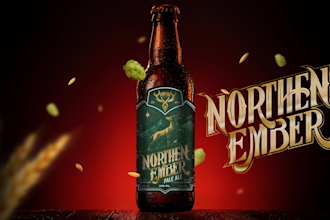 design a premium craft beer label and brewery branding