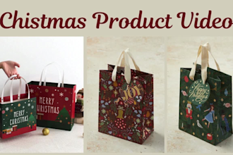 create a high quality christmas product video, holiday promo ad or festive sales