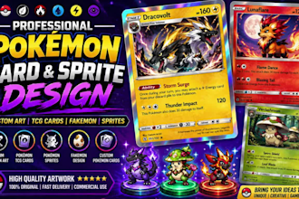 design custom pokemon art fakemon logo pokemon sprite fakemon pokemon card