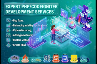 fix, customize, develop PHP, codeigniter projects