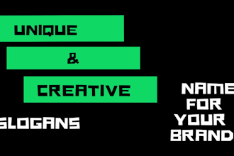 create a brand name for your business or company