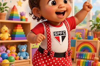 create cute baby video in pixar style for shorts