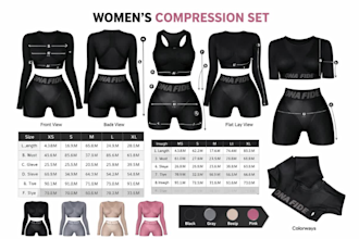 do activewear tech pack sportswear tech pack design compression shirt design