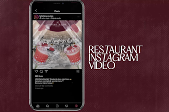 create cinematic restaurant promo video for social networks