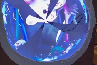 create spooky halloween hologram animation ghost haunted hologram fan effect