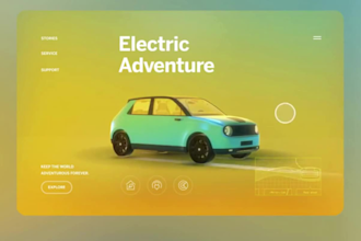 3d interactive website with spline, rive animation, wordpress animation, r3f