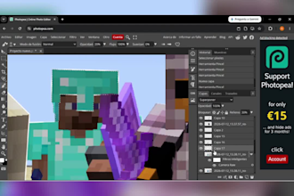 create minecraft youtube thumbnails