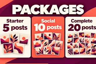 design branded canva social media posts