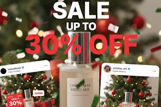create christmas video ads for your product or brand