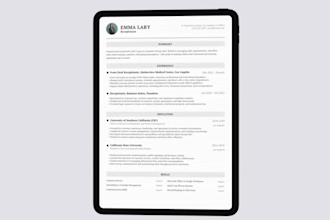 design professional ats friendly resume or cv
