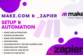 fix make com, made com, setup make com automation, make automation, make expert