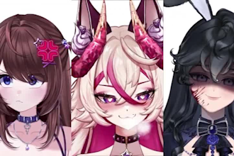 high quality live2d rigging 2d vtuber model vtuber rigging 3d vtuber model anime
