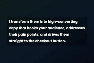 e commerce copywriter ,product descriptions and ad copy