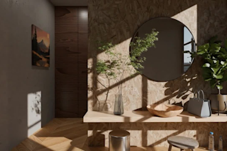 do room 3d interior design from ikea with plans, renderings