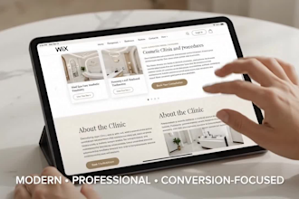 build wix med spa website aesthetic clinic website cosmetic clinic website