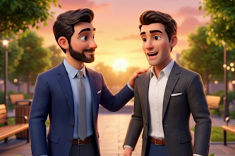 3d pixar ai romantic storytelling animation 3d ai proposal video ai love stories