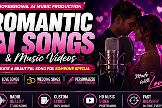 produce professional ai generated music video or recreate ai song for you