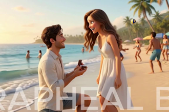create 3d ai proposal video 3d pixar ai romantic storytelling 3d pixar style ai