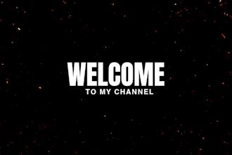 create a professional youtube intro or outro for your channel and also thumbnail