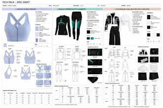 create activewear tech pack sportswear fitness apparel legging compression wear