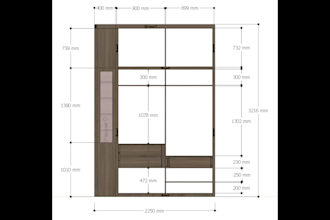 design custom wardrobes, walk in closets and cabinetry in 3d