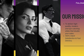design professional presentation slides and canva pitch deck