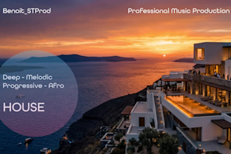 produce custom melodic, deep, progressive or afro house