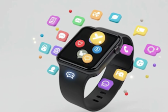 create 3d product animation 3d gadget animation  3d smartwatch phone animation