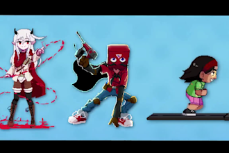 create pixel art character 2d sprite sheet and animation for rpg game art