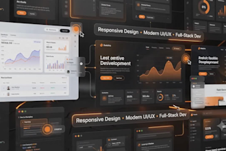 develop a fully responsive and modern website