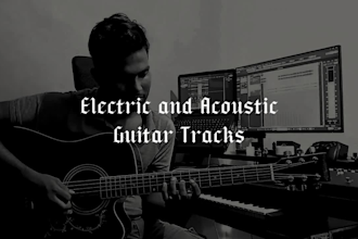 record professional electric and acoustic guitar for your song