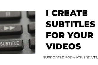 create german or english srt vtt txt subtitles for your videos