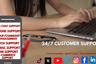 be your customer service rep, email and chat support