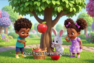 do 3d kids animation video, 3d character and cartoon animation learning video