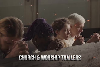 create a christian video trailer, church sermon promo, and ministry event video