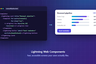 develop salesforce apex, lwc and flow automation