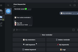 develop a custom telegram automation bot
