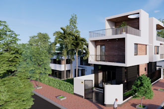 create realistic 3d exterior rendering for houses using sketchup and enscape