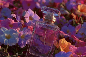 create 3d perfume bottle animation, luxury product video,