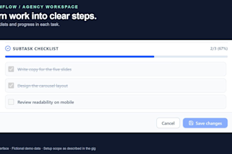 set up a branded task management dashboard for your agency